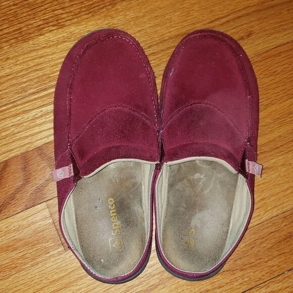 Spenco red leather slides - Picture 4 of 7